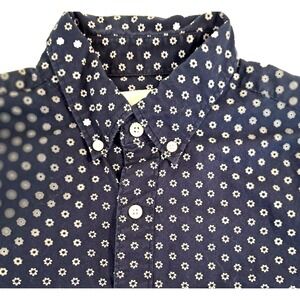 American Eagle 2000s‎ Shirt Mens Medium Floral Print 100% Cotton Button Down